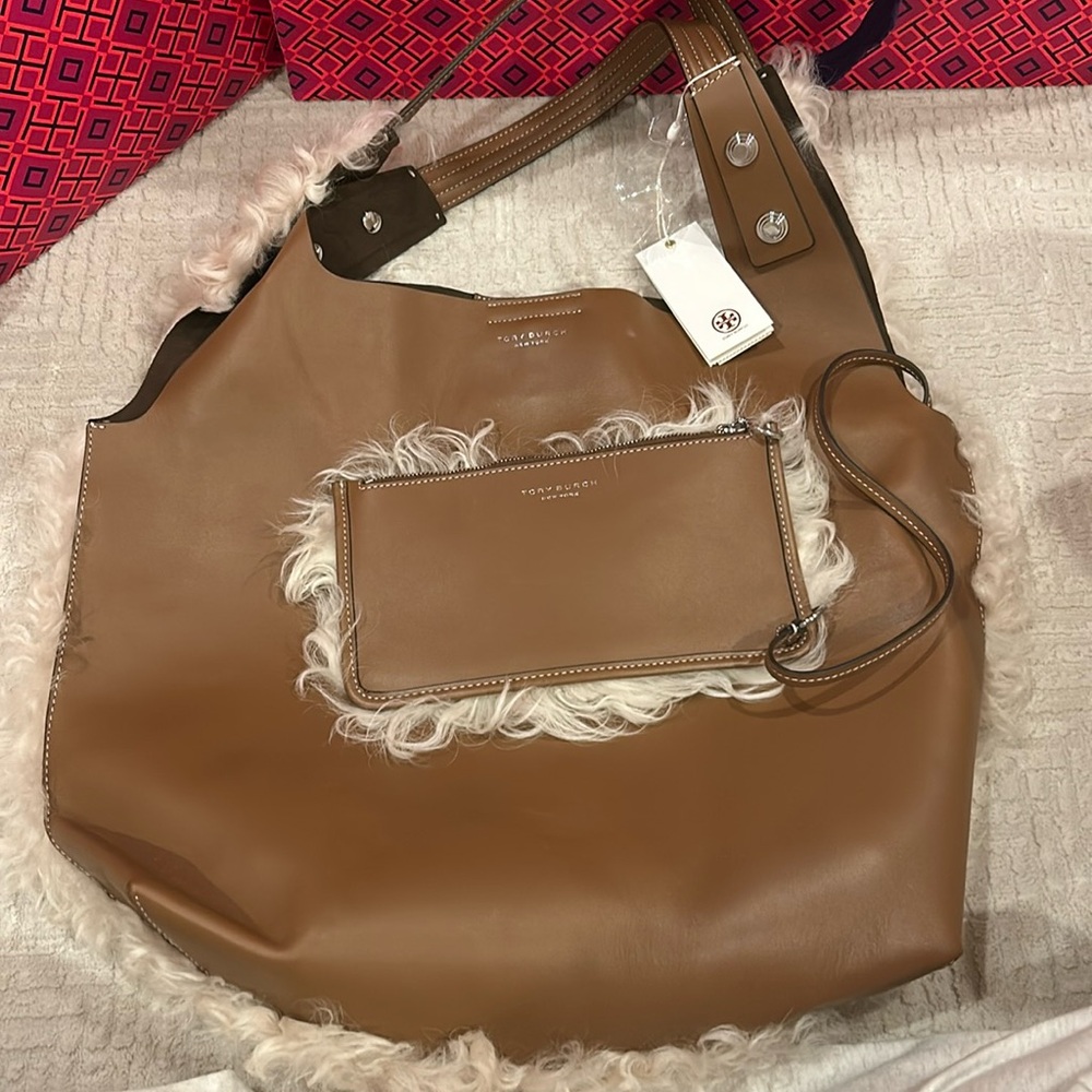 TORY BURCH limited edition Rory Shearling tote brand new